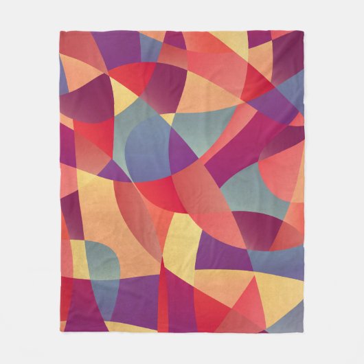 Farbiger Grunge: Hintergrund geometrischer Dreieck Fleecedecke (Vorderseite)