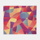 Farbiger Grunge: Hintergrund geometrischer Dreieck Fleecedecke (Vorderseite (Horizontal))