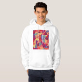 Farbiger Grunge: Hintergrund geometrischer Dreieck Hoodie (Vorne ganz)