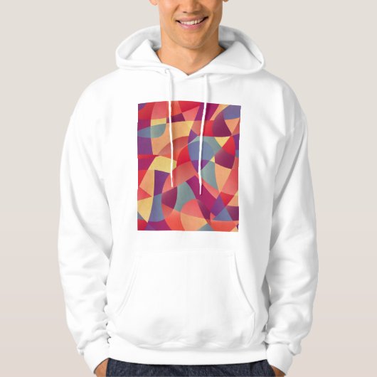 Farbiger Grunge: Hintergrund geometrischer Dreieck Hoodie (Vorderseite)