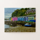 Farbiger Hafen von Portree | Insel Skye Puzzle (Horizontal)