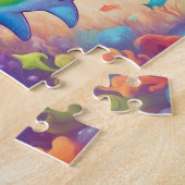 Farbiger Hai Puzzle (Seite)
