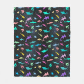 Farbiger Hai unter dem Party des Meeresgrades Fleecedecke (Vorderseite)