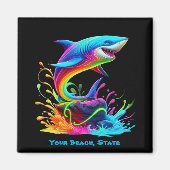 Farbiger Haifisch Magnet (Vorne)