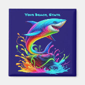 Farbiger Haifisch Magnet (Vorne)