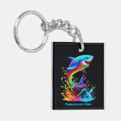 Farbiger Haifisch Schlüsselanhänger (Vorderseite links)