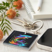 Farbiger Haifisch Schlüsselanhänger (Vorderseite rechts)