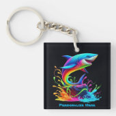 Farbiger Haifisch Schlüsselanhänger (Vorderseite)