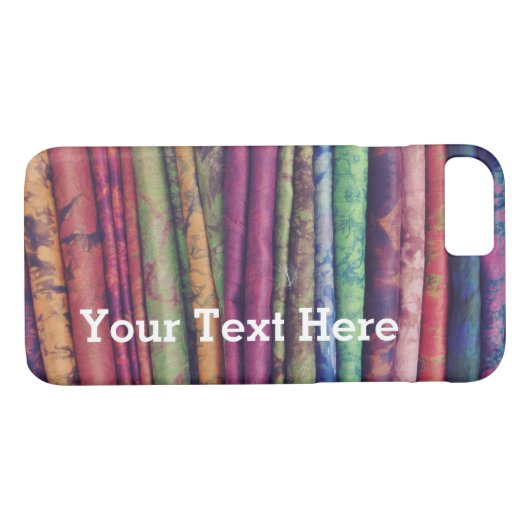 Farbiger Handy-Case-Stoffstapel — Anpassbar Case-Mate iPhone Hülle (Rückseite (Horizontal))