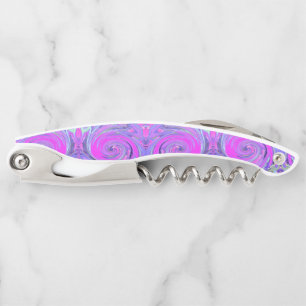 Farbiger heißer Rosa und Lila Boho-Hippie-Strudel Kellnermesser