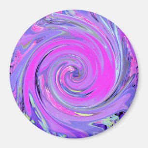 Farbiger heißer Rosa und Lila Boho-Hippie-Strudel Magnet