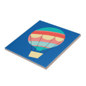Farbiger Heißluftballon Fliese (Seite)