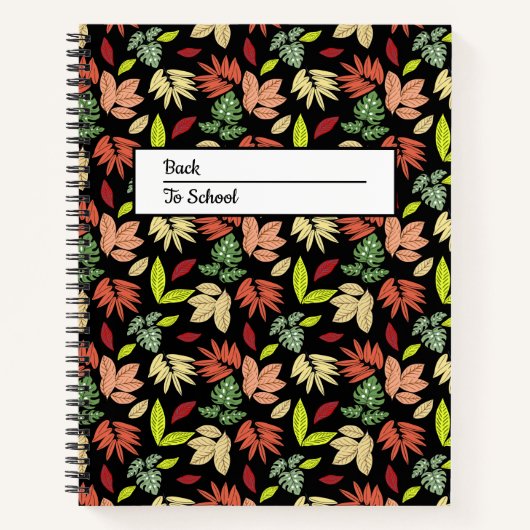 Farbiger Herbst Notizblock (Vorderseite)