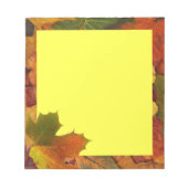 Farbiger Herbst Notizblock (Vorderseite)