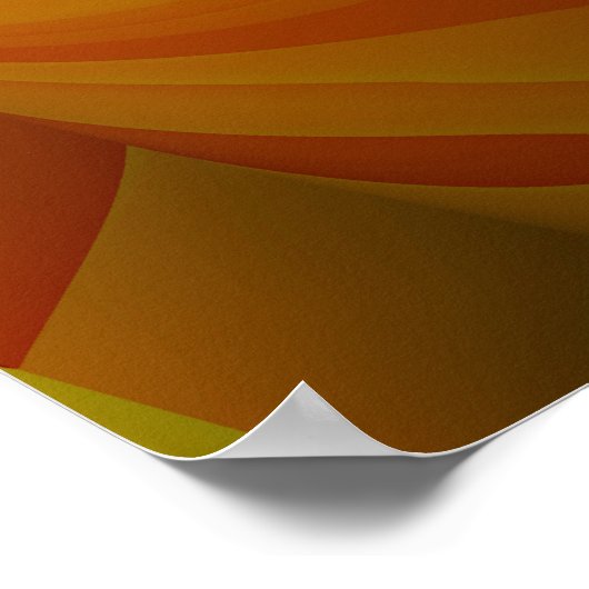 Farbiger Herbstbaum Poster (Ecke)