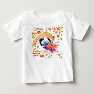 Farbiger Herbstfox Baby T-shirt
