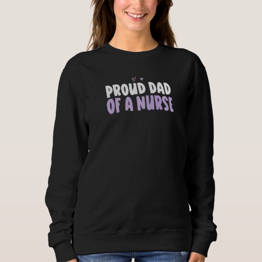 Farbiger herzerfester Vater eines Sprichworts der Sweatshirt (Vorderseite)