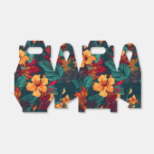 Farbiger Hibiskus, gelb-orange-grüne Blüte Geschenkschachtel (Ungefaltet)