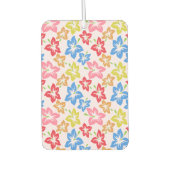 Farbiger Hibiskus, Muster von Blume Autolufterfrischer (Vorderseite)