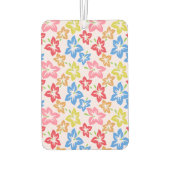 Farbiger Hibiskus, Muster von Blume Autolufterfrischer (Rückseite)