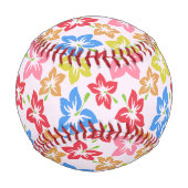Farbiger Hibiskus, Muster von Blume Baseball (Vorderseite)