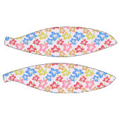 Farbiger Hibiskus, Muster von Blume Basketball (Panele)