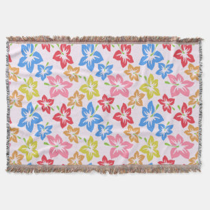 Farbiger Hibiskus, Muster von Blume Decke