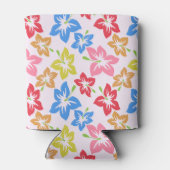 Farbiger Hibiskus, Muster von Blume Dosenkühler (Rückseite)