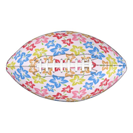 Farbiger Hibiskus, Muster von Blume Football (Vorderseite)