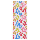 Farbiger Hibiskus, Muster von Blume Geschenktüte Für Weinflaschen (Vorderseite)