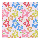 Farbiger Hibiskus, Muster von Blume, Ihr Name Würfel (Vorderseite)