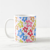 Farbiger Hibiskus, Muster von Blume Kaffeetasse (Links)