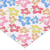 Farbiger Hibiskus, Muster von Blume Kurzer Tischläufer (Ecke)