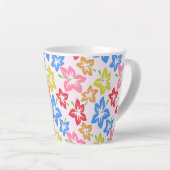 Farbiger Hibiskus, Muster von Blume Milchtasse (Rechte Ecke)