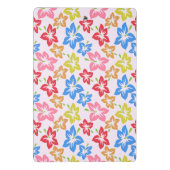 Farbiger Hibiskus, Muster von Blume Mini Klemmbrett (Rückseite)