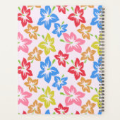 Farbiger Hibiskus, Muster von Blume Planer (Rückseite)