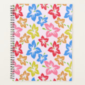 Farbiger Hibiskus, Muster von Blume Planer (Vorderseite)