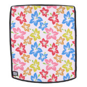 Farbiger Hibiskus, Muster von Blume Rucksack (Abnehmbare Front)