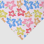 Farbiger Hibiskus, Muster von Blume Seidenpapier (Ausschnitt)