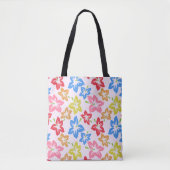 Farbiger Hibiskus, Muster von Blume Tasche (Vorderseite)