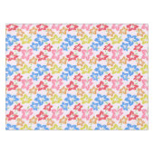 Farbiger Hibiskus, Muster von Blume Tischdecke (Vorderseite (Horizontal))