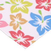 Farbiger Hibiskus, Muster von Blume Tischdecke (Schrägansicht)