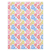 Farbiger Hibiskus, Muster von Blume Tischdecke (Vorderseite)