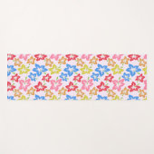 Farbiger Hibiskus, Muster von Blume Yogamatte (Vorderseite (Horizontal))