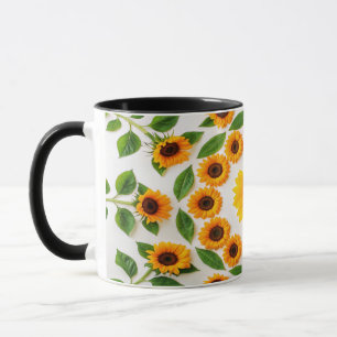 Farbiger Hibiskus und Plumeria Tasse