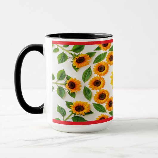 Farbiger Hibiskus und Plumeria Tasse (Links)