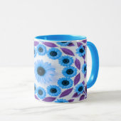 Farbiger Hibiskus und Plumeria Tasse (VorderseiteRechts)