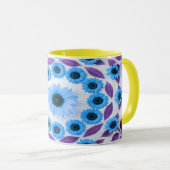 Farbiger Hibiskus und Plumeria Tasse (VorderseiteRechts)