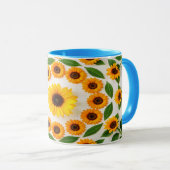 Farbiger Hibiskus und Plumeria Tasse (VorderseiteRechts)