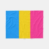 Farbiger Hintergrund des Pansexual Pride Flag Fleecedecke (Vorderseite (Horizontal))